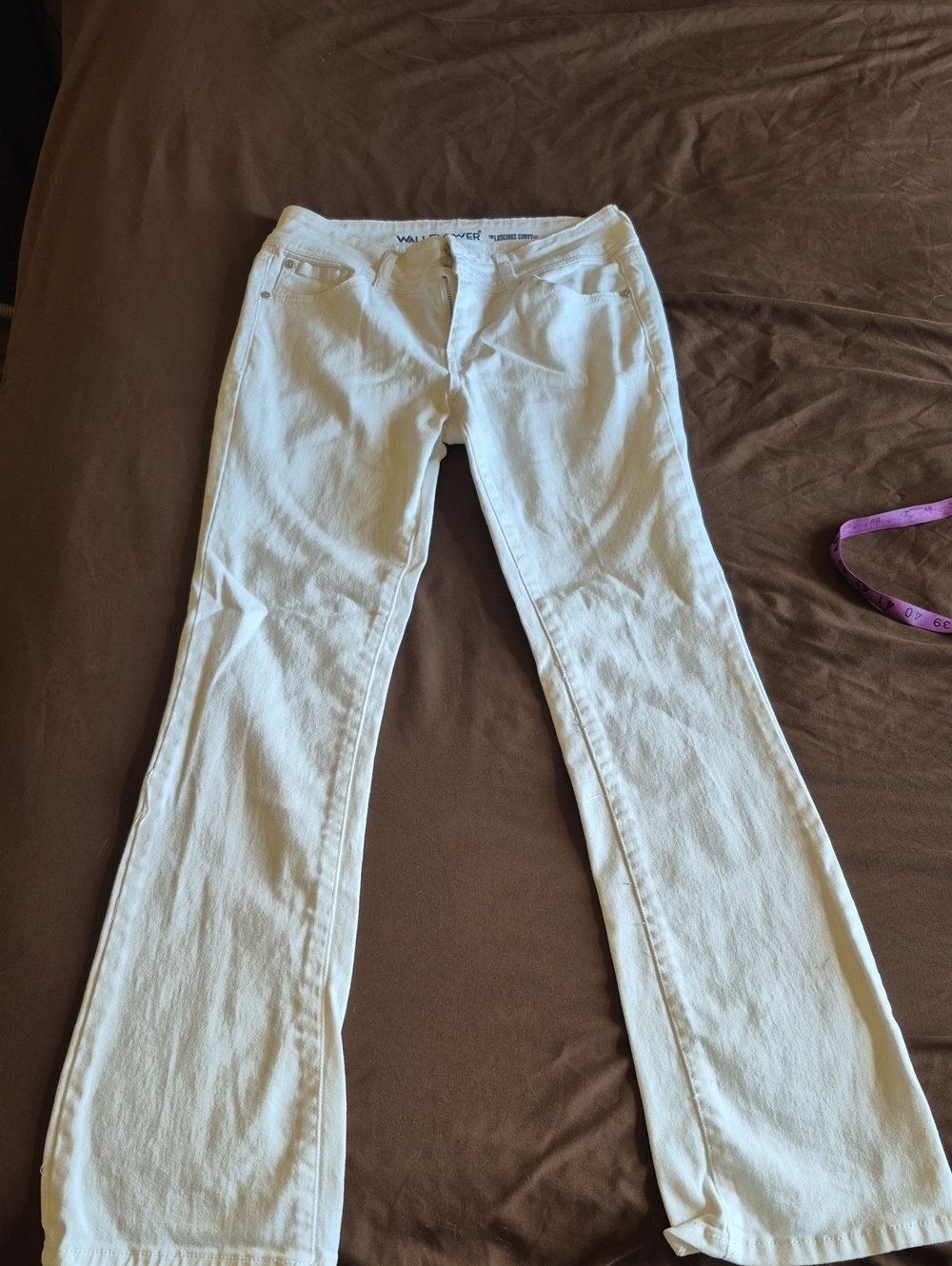Wallflower White Flared Wide-Leg Jeans Size 3